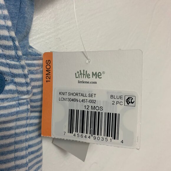 Puppy Appliqué Cotton T-Shirt & Shortalls Set - Picture 4 of 9